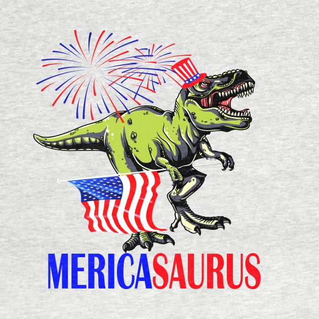mericasaurus 4th of july independence day gift by DODG99